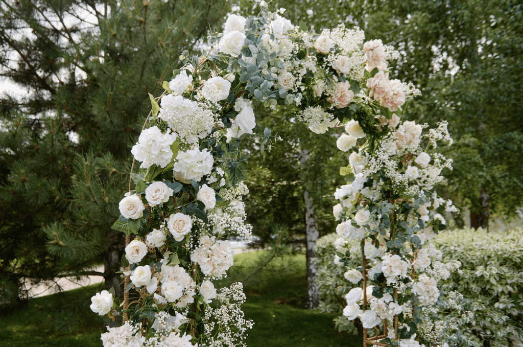 intimate garden wedding